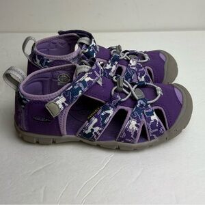 KEEN Seacamp II CNX sandal girls size 1 Purple Camo